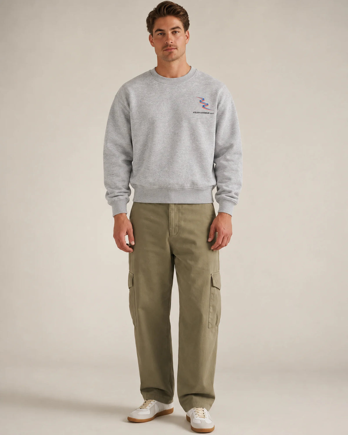 Sport Crewneck - Heather Gray