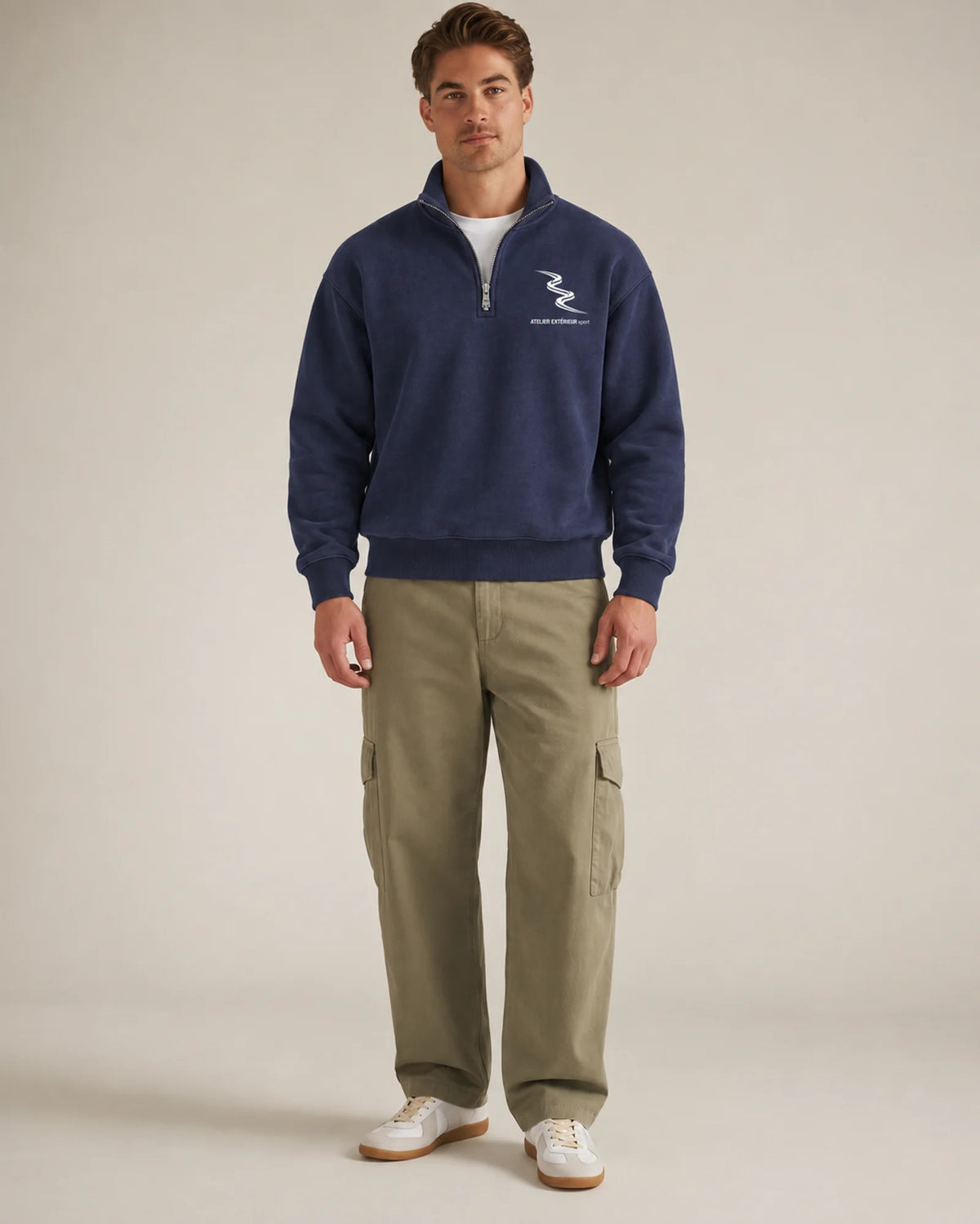 Sport Quarter Zip - Navy