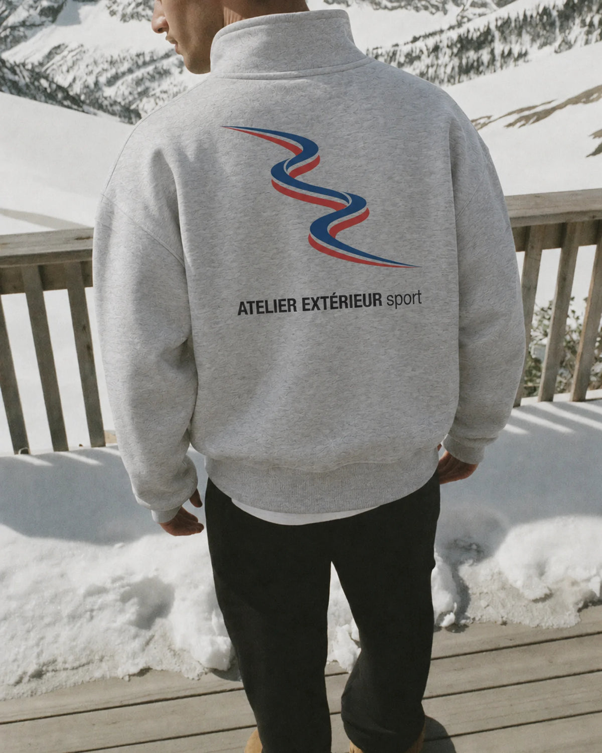Sport Quarter Zip - Heather Gray