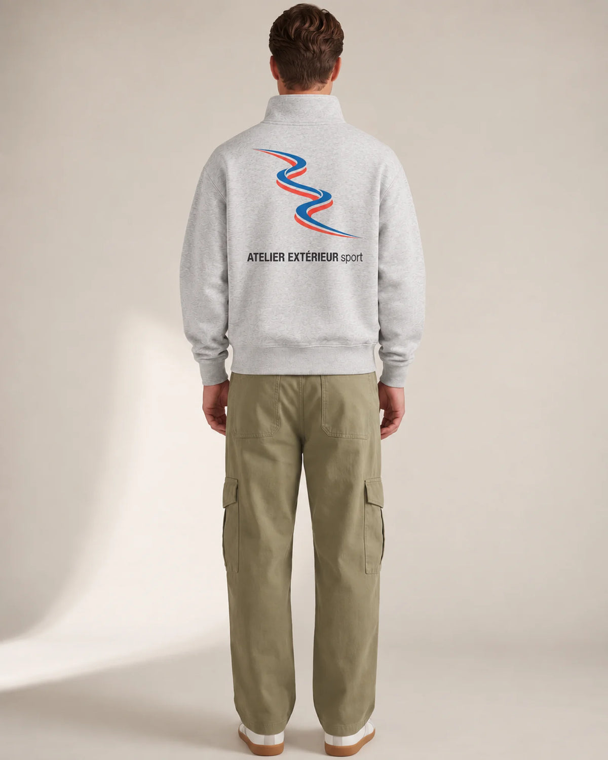 Sport Quarter Zip - Heather Gray