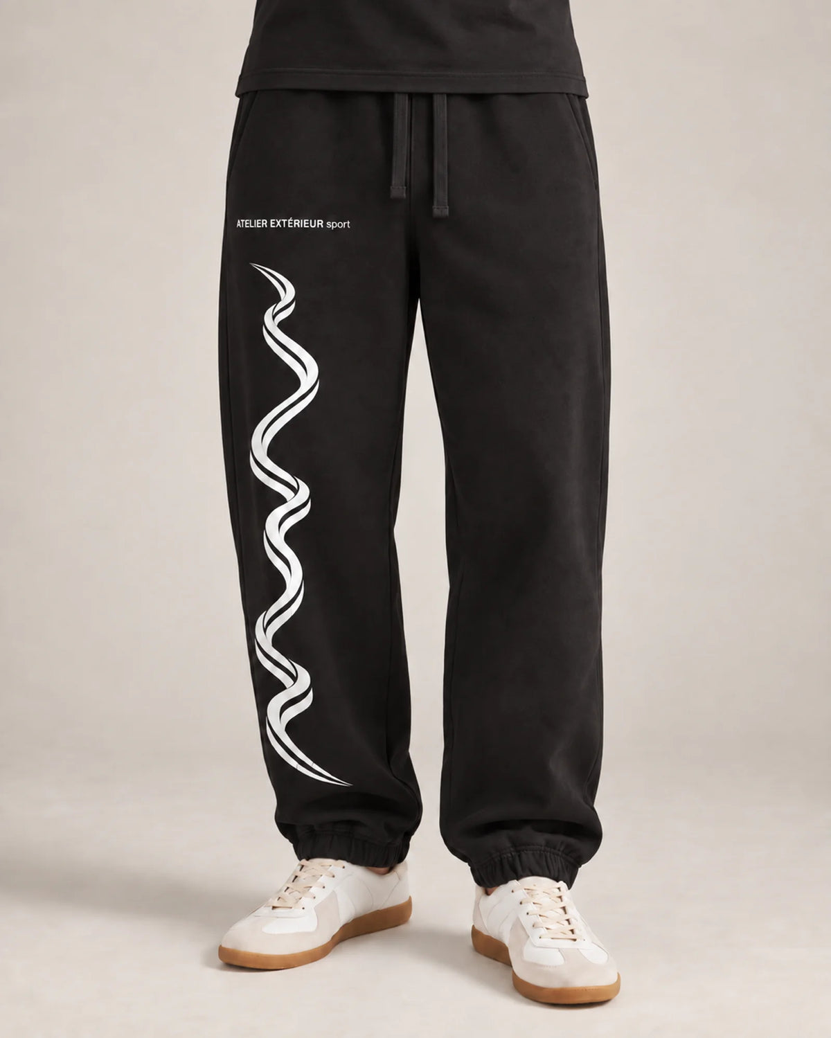 Sport Sweatpants - Cuffed - Black