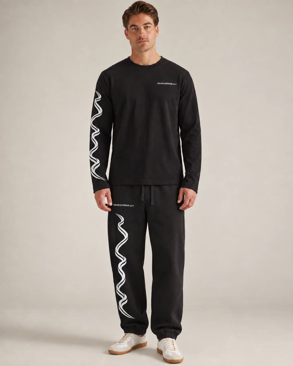 Sport Sweatpants - Cuffed - Black