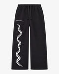 Sport Sweatpants - Straight Leg - Black