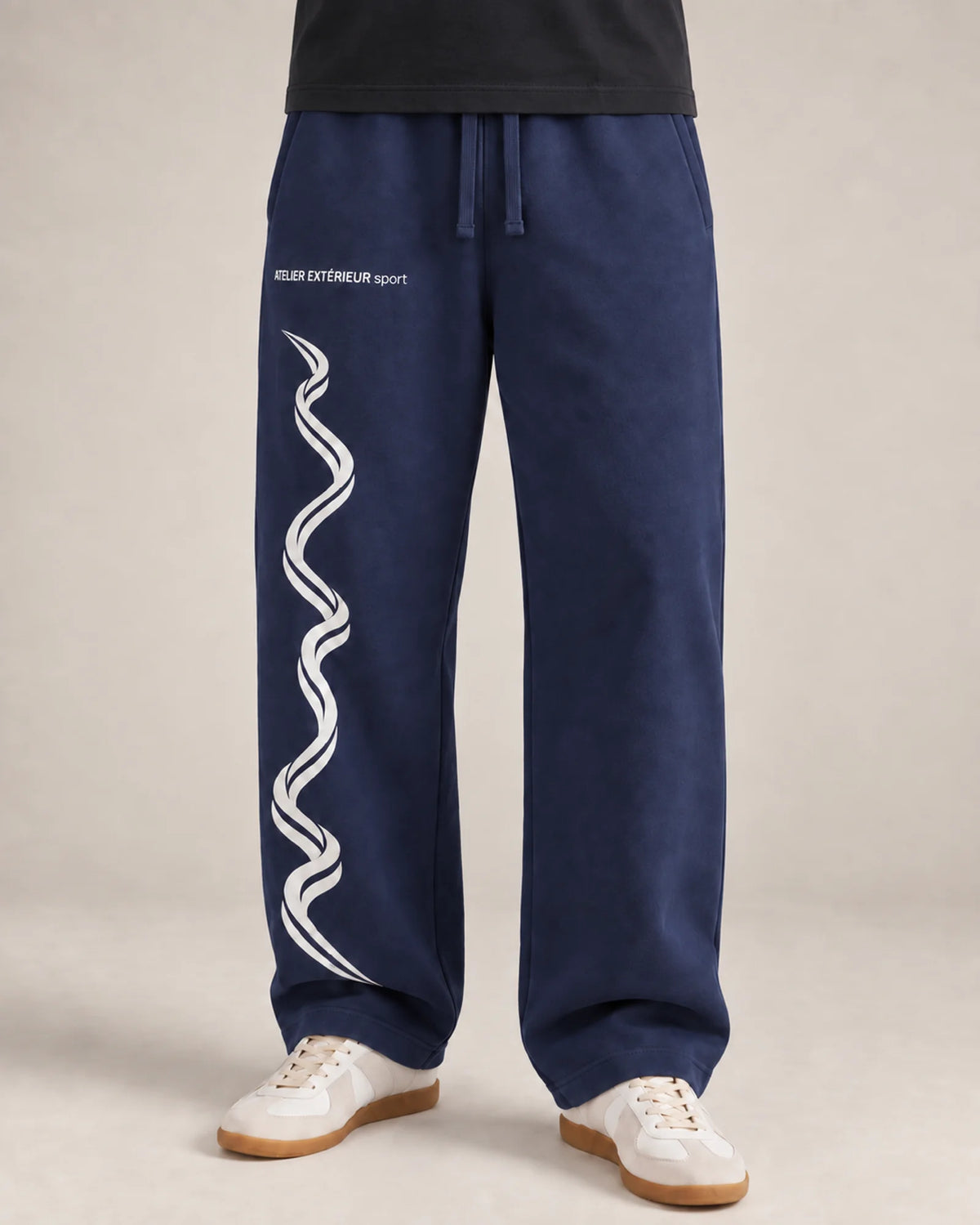 Sport Sweatpants - Straight Leg - Navy