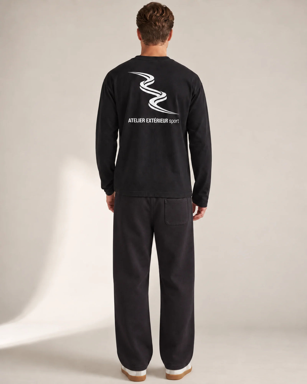Sport Sweatpants - Straight Leg - Black