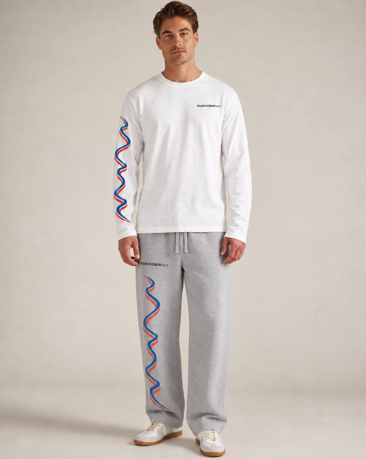 Sport Sweatpants - Straight Leg - Heather Gray